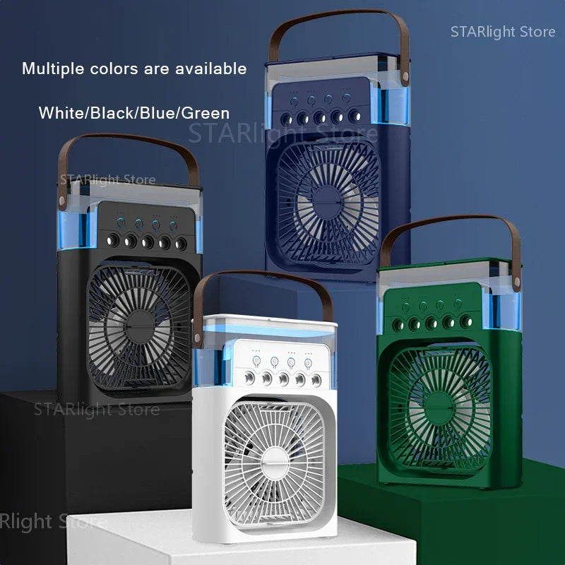 Xiaomi  3-In-1 Portable Air Conditioners Fan with LED Night Light Household Mini Air Cooler for Office Home Adjustable Fan